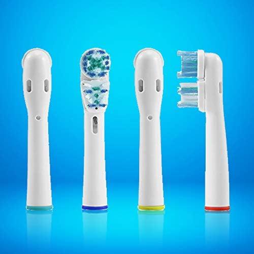 Replacement Brush Heads Compatible With Oral B- Double Clean Design, Pack  of 4 Generic Electric Toothbrush Replacement Heads- Fits Oralb Pro 7000,  1000, 8000, 9000, 1500, 5000, Kids, Vitality & More! : : Health &  Personal Care