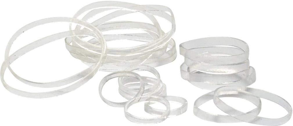 Goody 01046 Women's Ouchless Multi Clear Polyband Elastics (Pack