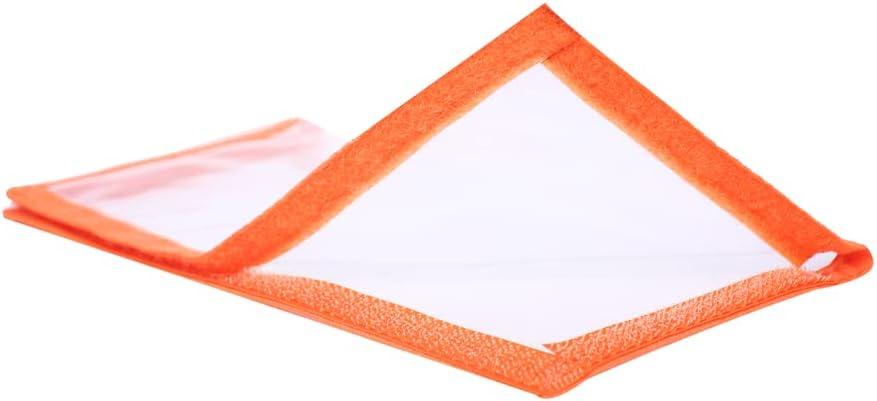 Kylebooker 4 Packs Fishing Lure Wraps Clear PVC Protective Covers 4 Pack,  Medium (5.67x 3.38) Orange