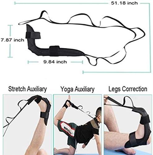 EOM Yoga Stretch Strap, Leg Stretcher Foot Stretching Belt with Loops, Yoga  Rehabilitation Belt Stretching Strap, Gymnastics Stretching Band Ligament  Exercise Training Belt Stretch Strap Black
