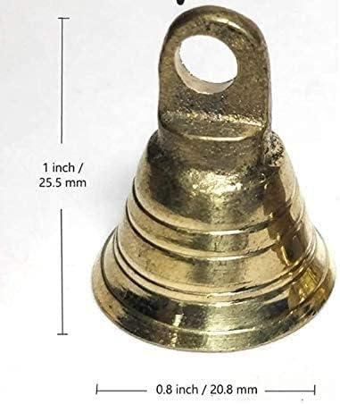 Wonderlist Handicrafts Small Indian Brass Bells Jingle Bells for Home Door  D cor Crafts Chimes Christmas Decor Pet Bells Christmas Craft Bells for  Christmas Decorations (Pack of 10) 1 in 10
