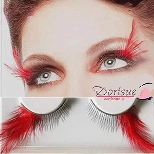 Dorisue Anime lashes Red lashes Sexy Lip dramatic cosplay Shiny Long a –  DoriSue