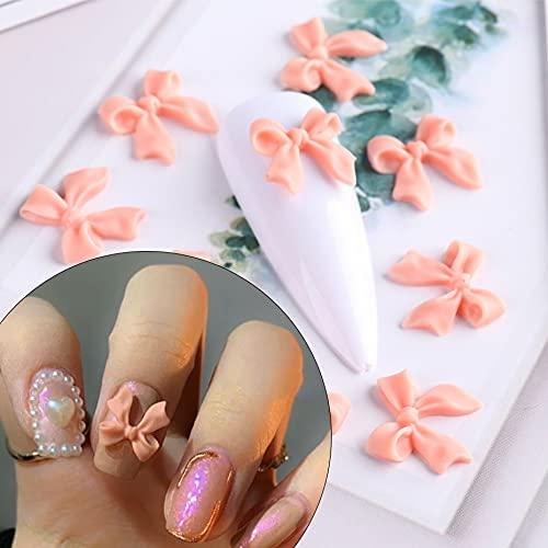 Butterfly Bow Nail Charms 140 Pcs 3D Nail Charms for Acrylic Resin Nails  DIY Manicure Tips Decoration