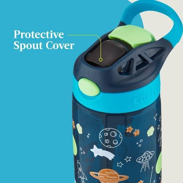Contigo Kids Water Bottle 2-in-1 Snacker BPA FREE 2 Pack Blue