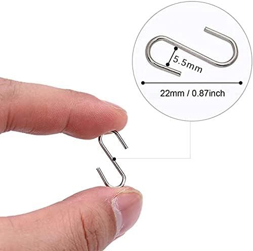 Mini S Hook Small S Hooks Stainless Steel Silver Metal S-Shaped Craft  Connector