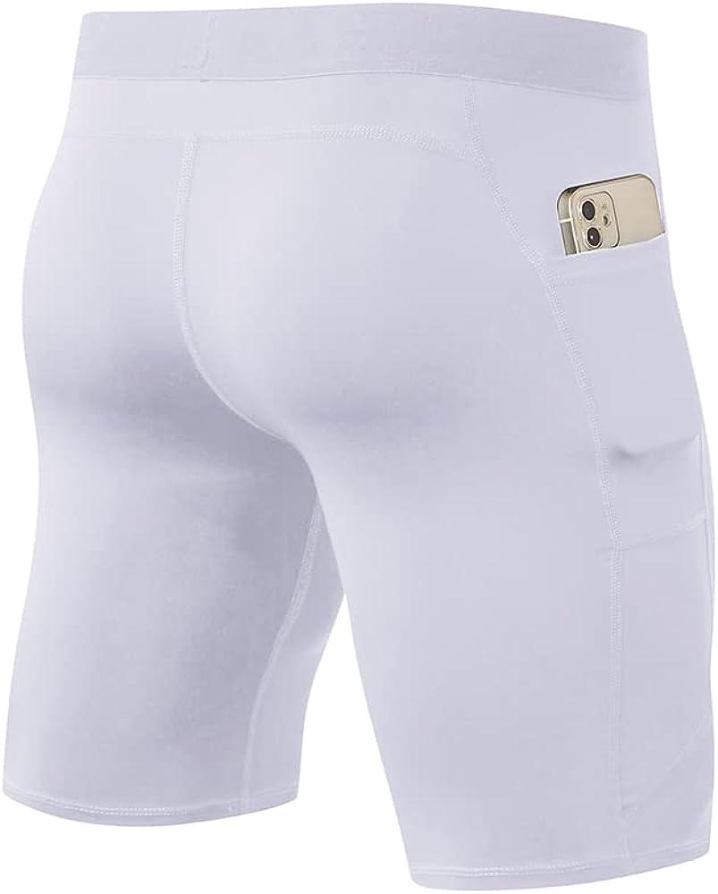 Men's 9 Compression Shorts - White