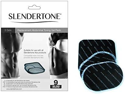 Slendertone Replacement Gel Pads for All Slendertone Abdominal Belts, 1 Set  (3 Gel Pads)