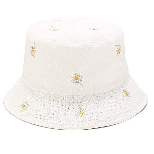 Umeepar Unisex Cotton Packable Bucket Hat Sun Hat Plain Colors for