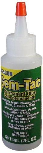  Beacon GEM-TAC Permanent Adhesive Glue 4 Oz. Bonds Gems Sequins  Rhinestones : Arts, Crafts & Sewing