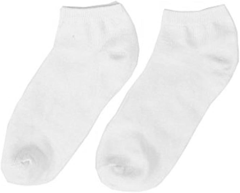 6 Pairs Womens Ankle Socks Low Cut Fit Crew Size 6-8 Sports White Footies 