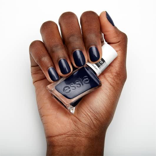 Essie Gel Bar 0.46 Couture Long-Lasting 8-Free Vegan Navy fl Caviar Polish Blue Nail oz