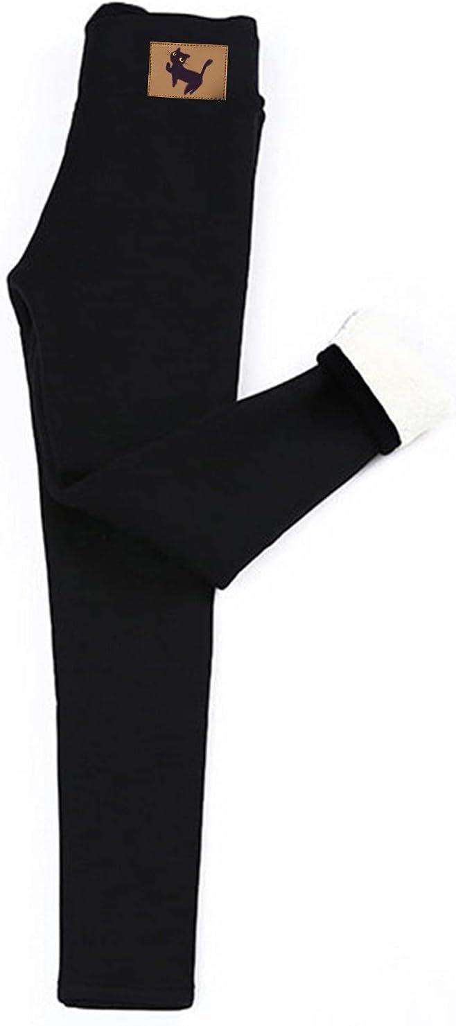 Ganfancp 2022 Women Winter Thickened Fleece Lined Leggings Warm Soft Cozy  Plush Trousers High Waist Slim Fit Casual Long Pant Black Women Tops 46  XX-Large