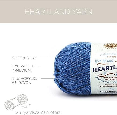 Lion Brand Yarn Heartland Yarn for Crocheting Knitting and Weaving  Multicolor Yarn 1-Pack Great Smoky Mountains 1 Pack Great Smokey Mountains