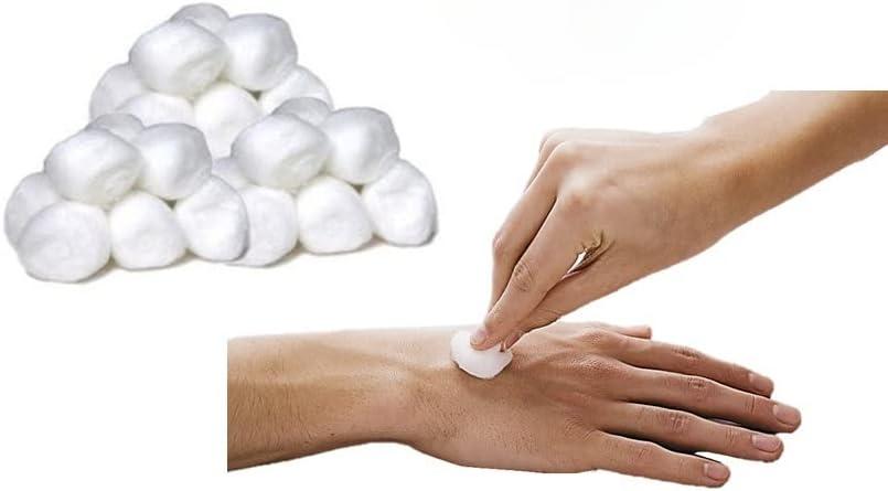 Decorrack 300 Small Cotton Balls for Make-Up, Nail Polish Removal, Applying Oil Lotion or Powder, Multi-Purpose Balls Made from 100% Natural Cotton
