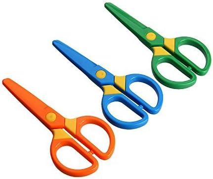 JHGJ 3 Pieces Toddler Safety Scissors in Animal Designs, Kids Preschool  Training Scissors Child Plastic Art Craft Scissors for Paper-Cut (3 Pieces)