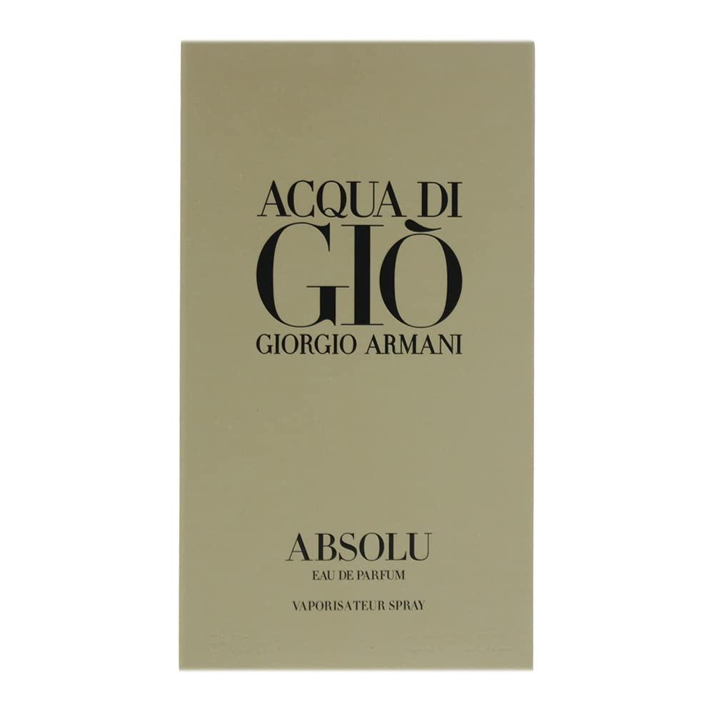 GIORGIO ARMANI Acqua Di Gio Absolu Eau De Parfum Spray,  Fl Oz, Beige  Wood  Fl Oz (Pack of 1)
