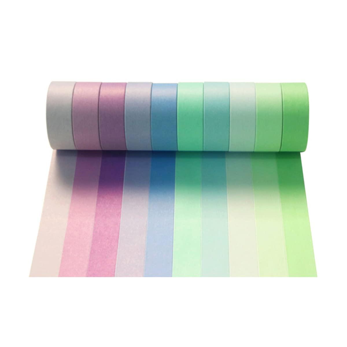 20 Rolls Washi Masking Tape Set, 3mm 110 Yards Colorful Rainbow Pastel Washi Tape Set, Skinny Thin Decorative Colored Washi Craft Tape for Bullet
