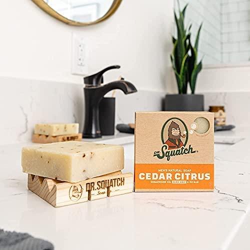 Dr. Squatch DISCONTINUED All Natural Bar Soap for Men with Zero Grit, Cedar  Citrus