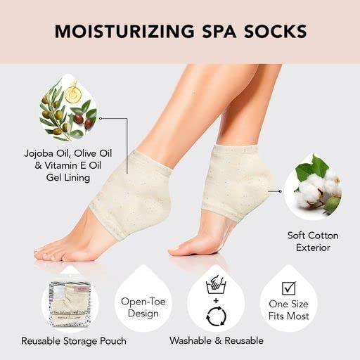 Kitsch Moisturizing Spa Socks - Gel Socks for Cracked Heel Repair