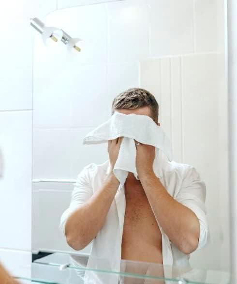 Hotel Style Luxury Hand Towels & Washcloths 4 Pack White wash