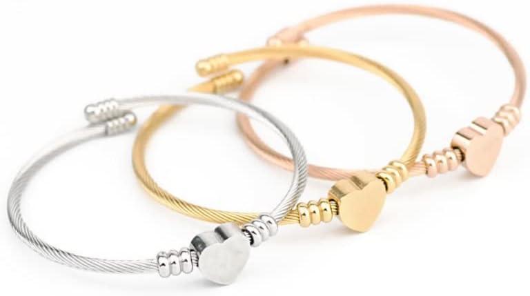 Adjustable Wire Cuff Bangle Bracelet, Photo Charm Bracelet, Stainless Steel  Bracelet, Bling Charms, Bangle Charms, Stainless Steele Jewelry 