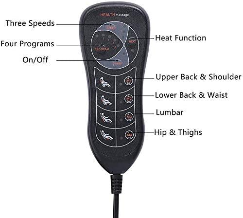 Portable Back Massage Cushion Black