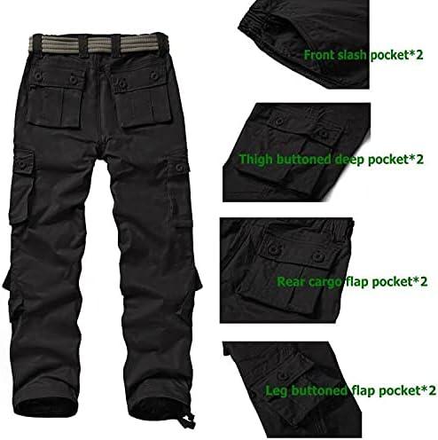 Raroauf Women's Causal Cotton Cargo Pants Military Combat Workwear Capri  Pants with 8 Pockets