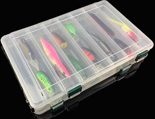 Milepetus Waterproof Fishing Lure Box Spoon Hooks Baits Storage
