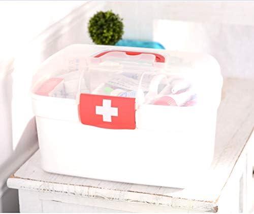 Medicine Cabinet Storage Box Household Medical Aid Kit Transparent