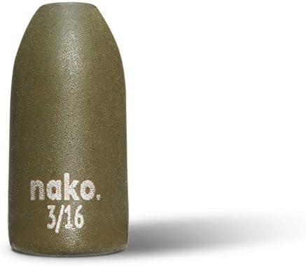 nako. 10 Pack Tungsten Worm Weights Tungsten Fishing Weights