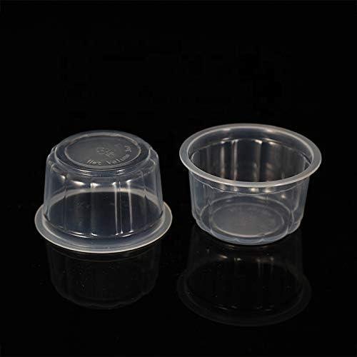 50Pcs/Set Small Plastic Sauce Cups Food Storage Containers Clear