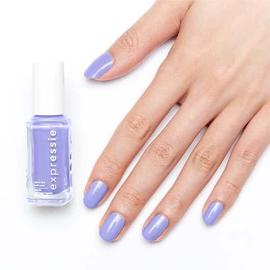 Destiny, with 8-Free 0.33 0.33 essie Nail Quick-Dry Polish, Lilac, undertones) with with (Pack (lilac Sk8 356 expressie Vegan, Ounce Oz 1) of Sk8 with Destiny, Fl destiny blue sk8