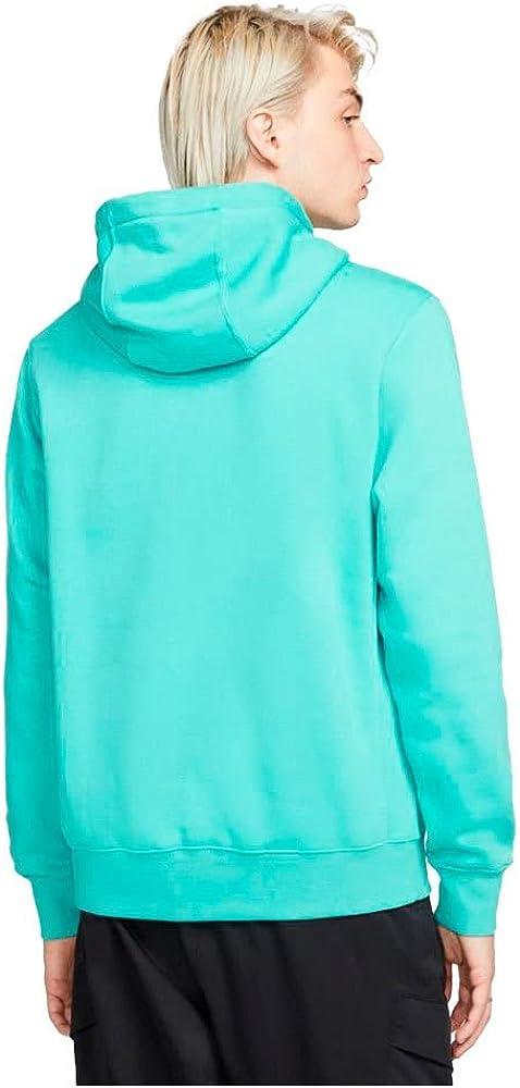 Nike Men's Sportswear Club Pullover Hoodie Washed Teal/White Small