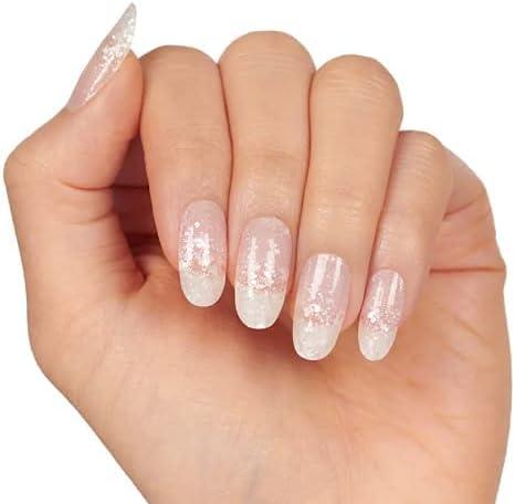 Medium Long Square Solid Color White press on nails – auraxnail