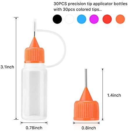 Needle Tip Bottle 10 Pcs Needle Tip Glue Bottle Applicator Multi-Purpose  Use Glue Bottles for Paint Quilling Craft Paper Crafts attractive