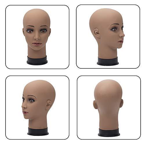 JIAYI JiaYi Bald Mannequin Head for Wigs Professional