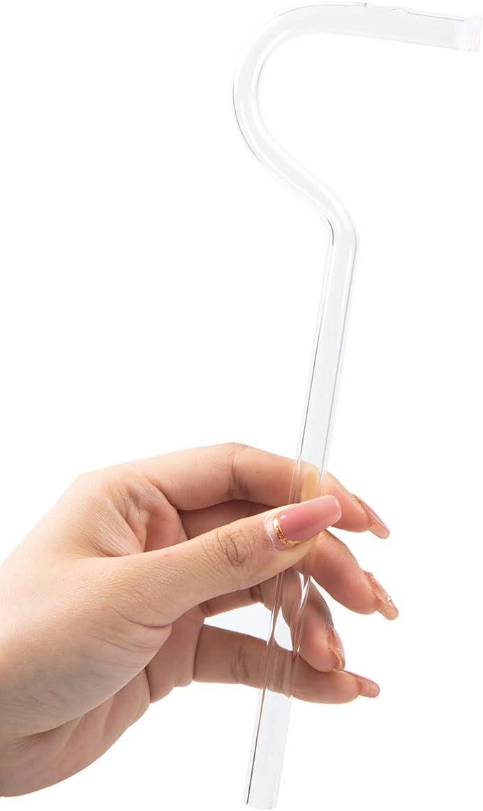 Curved No Wrinkle Straws Reusable Prevent Wrinkles Sideways Flute Straw  Engaging Lips Horizontally Avoid Rubbing Off Lipstick - AliExpress