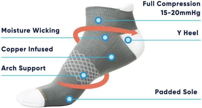COMODO - Compression Running Ankle Socks with Cushion Padded Heel | eBay