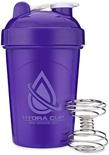 Hydra Cup - [4 Pack] 20-Ounce Shaker Bottle with Wire Whisk Balls, Shaker Cup Blender for Protein Mixes, V2