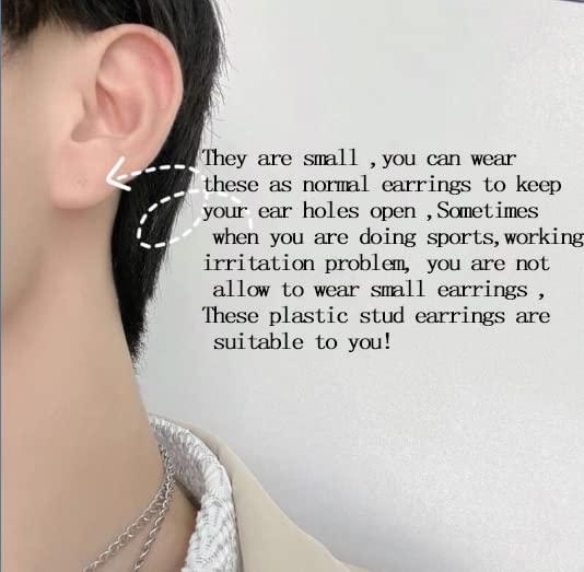100Pair Clear Earrings for Sports, Clear Earring Backs Invisible Earrings  for Work Clear Earring Backs Clear Earrings for Work Invisible Earrings