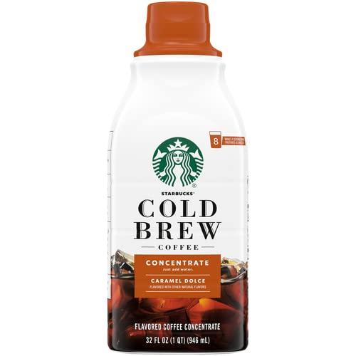 Starbucks Cold Brew Coffee — Caramel Dolce Flavored — Multi-Serve  Concentrate — 1 bottle (32 oz.) Liquid