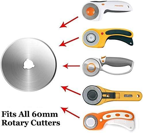 Quilter's Cut 60mm Rotary Blades, 10 Pack, Fits Olfa, Fiskars, Martelli, &  Truecut