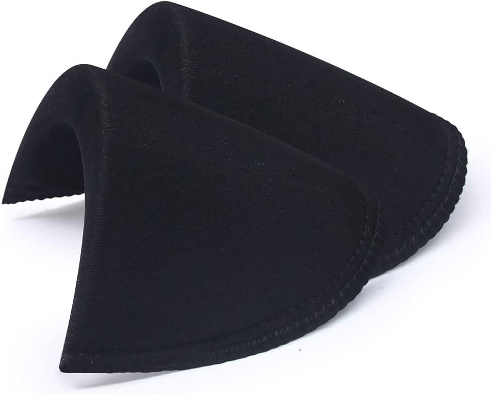 QKAIFRYSUG Mens Shoulder Pads for Jacket Blazer T-Shirt Clothing Dress  Shoulder Pad Inserts Sewing Accessories 4 Pairs Black 4pairs Pads Black