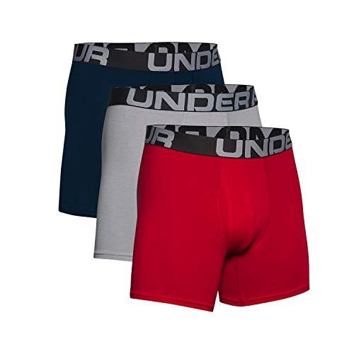 Under Armour 3Pack 1363620 002 - Blue/Grey/Red, Mixed Colours, size M -  Boxer Shorts