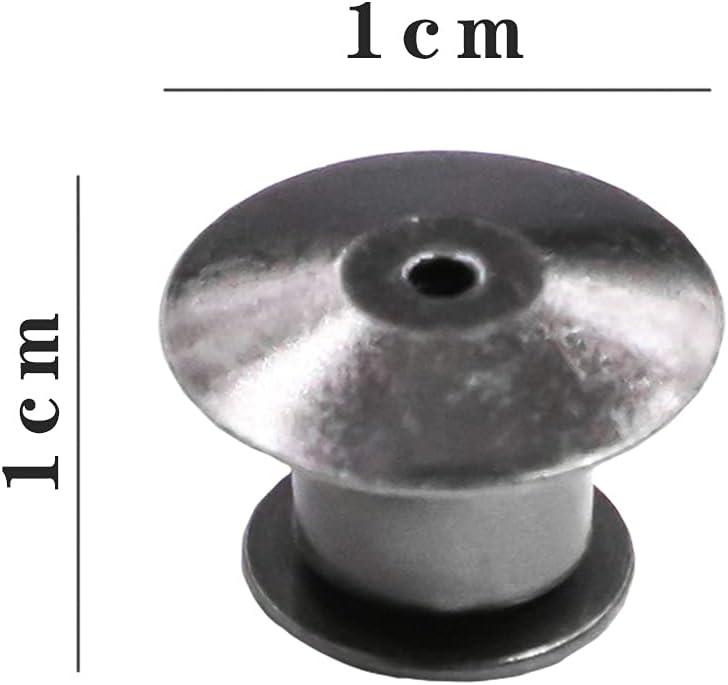 SUBANG 30 Pieces Metal Pin Backs Locking Pin Keepers Locking Clasp with  Storage Case