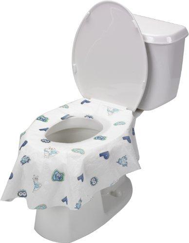  NEAGLORY 100 Pack Disposable Plastic Toilet Seat Cover  Waterproof and Non Slip Individually Wrapped, for Travel, Toilet Seat  Protectors for Toddler Potty Training, Pregnant Mom, Adult : Baby