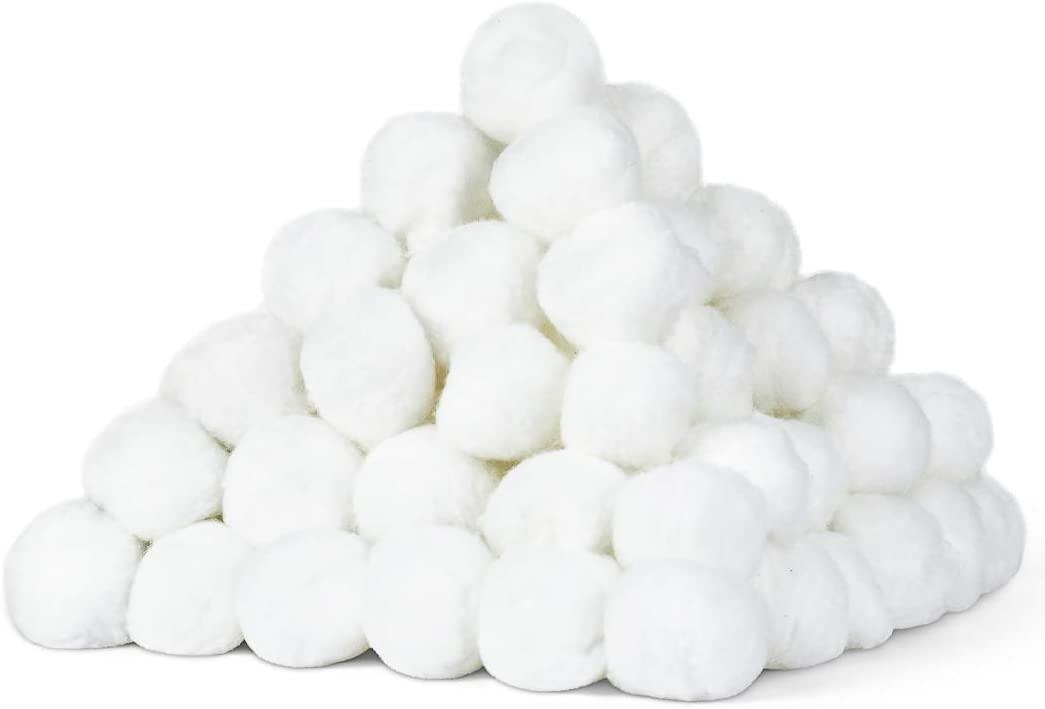 DecorRack 300 Small Cotton Balls for Make-Up, Nail Polish Removal, Applying  Oil