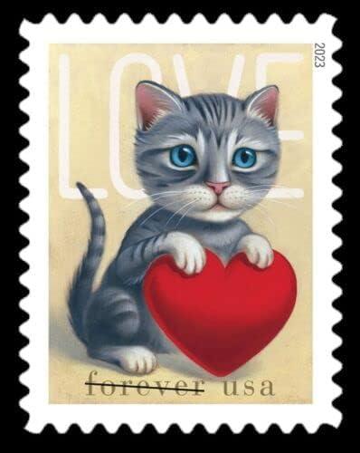 Vintage Heart Postage Stamp