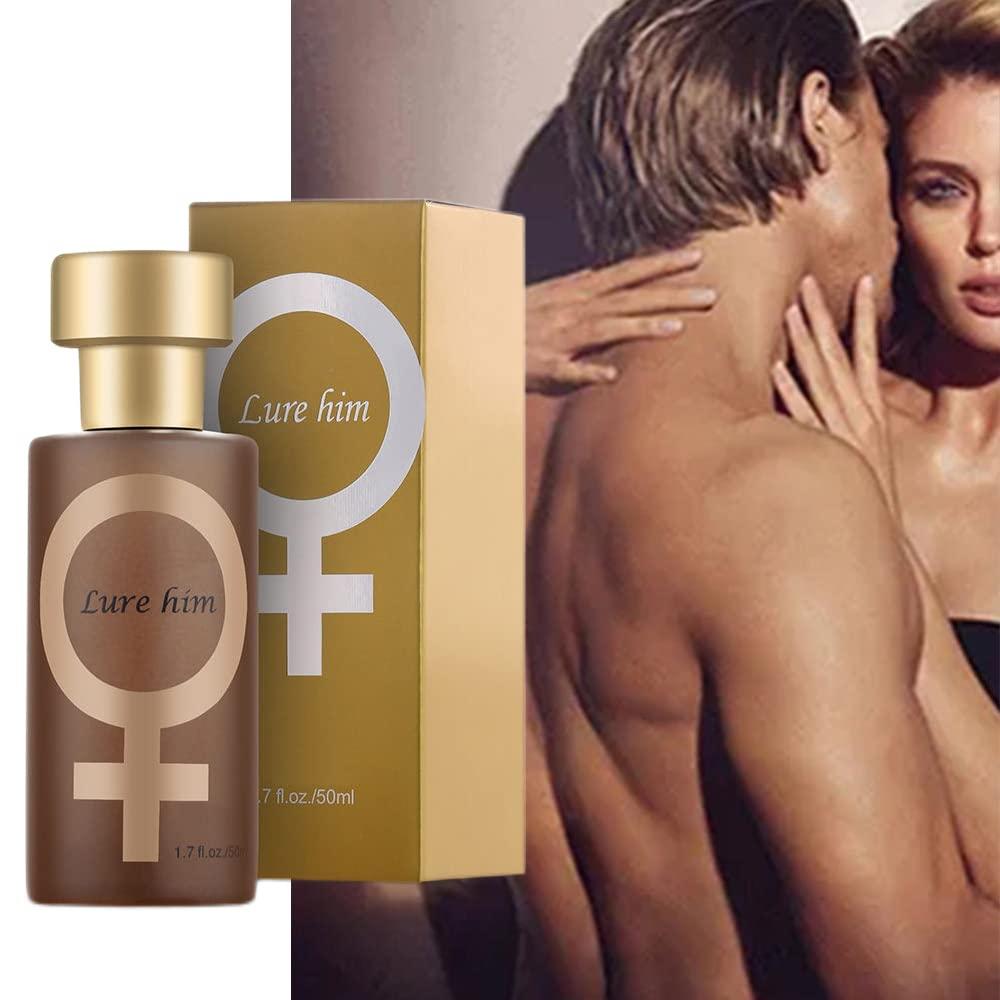 Aphrodisiac Golden Lure Him Pheromone Perfume Spray Oil for Women
