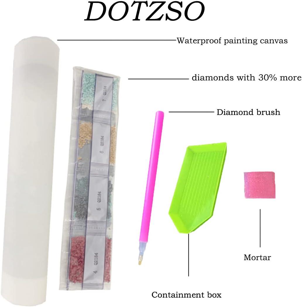 DOTZSO Diamond Painting Kits for Adults DIY 5D Round Full Drill Butterfly Diamond  Art Very Suitable for Home Leisure and Wall Decoration 2